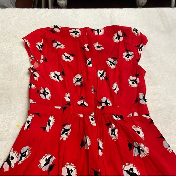 New! J.Crew Ruffle Front mini dress in dandelion floral nwt 28347 - Picture 7 of 12